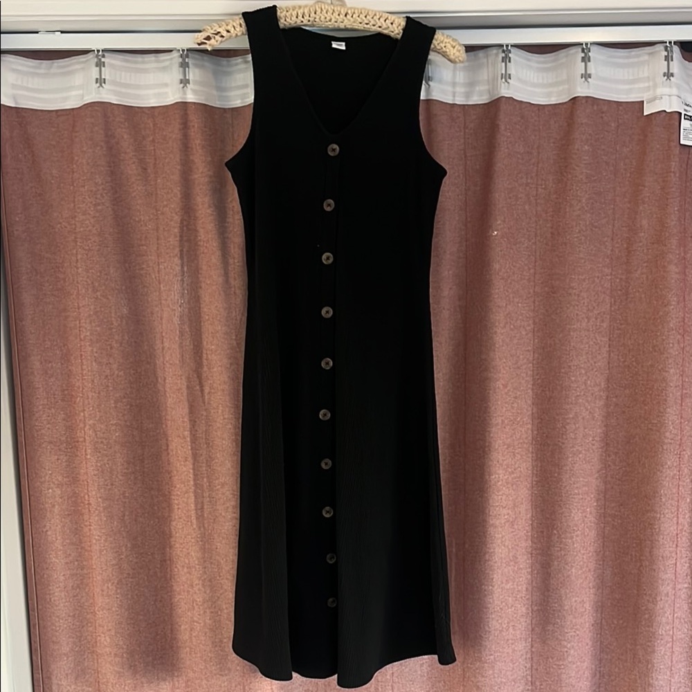 Casual Black Sleeveless Dress